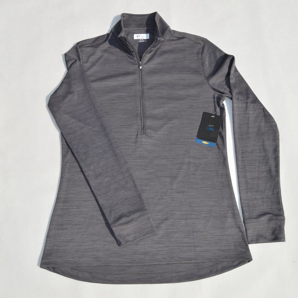 Women's Greg Norman Utility 1/4 Zip Pullover Colors: Dark Heather Size M (New)